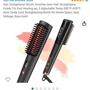 Amovee hair straightening brush.